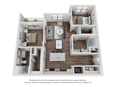 2 Bedroom_Copper_B1_B1A_B1B